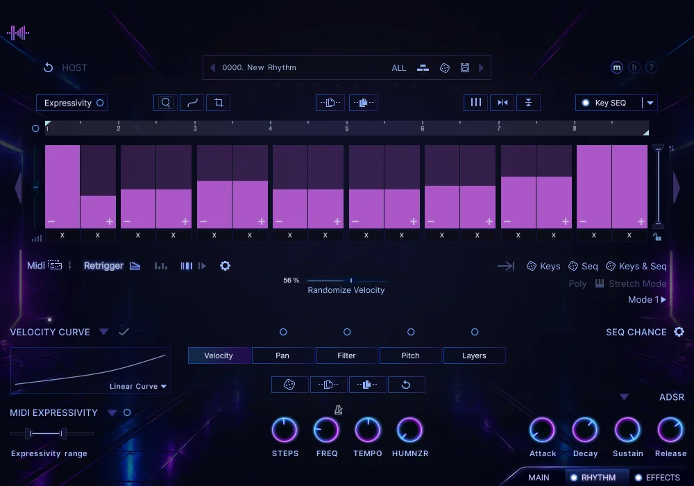 Cyberpunk interface, Effects tab
